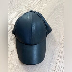Wilfred Free Faux Leather Baseball Hat